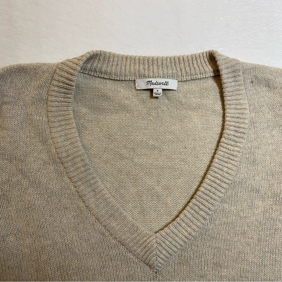 Madewell Bubble-Sleeve Sweater Dress Color Beige Size Small - Picture 8 of 11